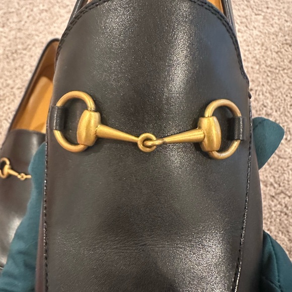 Gucci Black Leather Horsebit Loafers - Picture 5 of 9